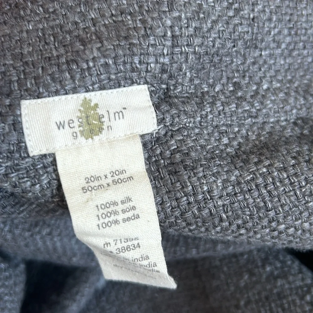 100% Silk West Elm accept pillow cover
